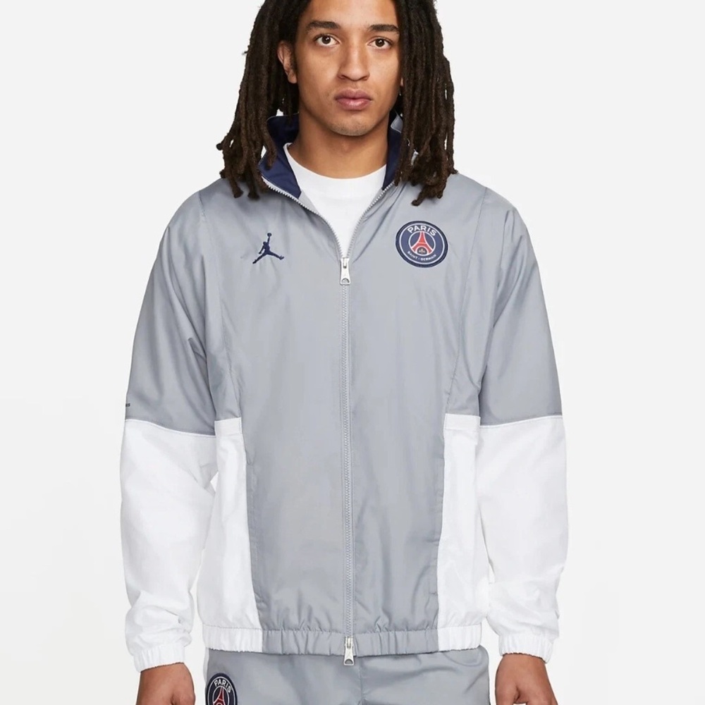 Nike Air Jordan Paris Saint Germain Flight Suit Jacket DJ0387-090 Men's Size 2XL